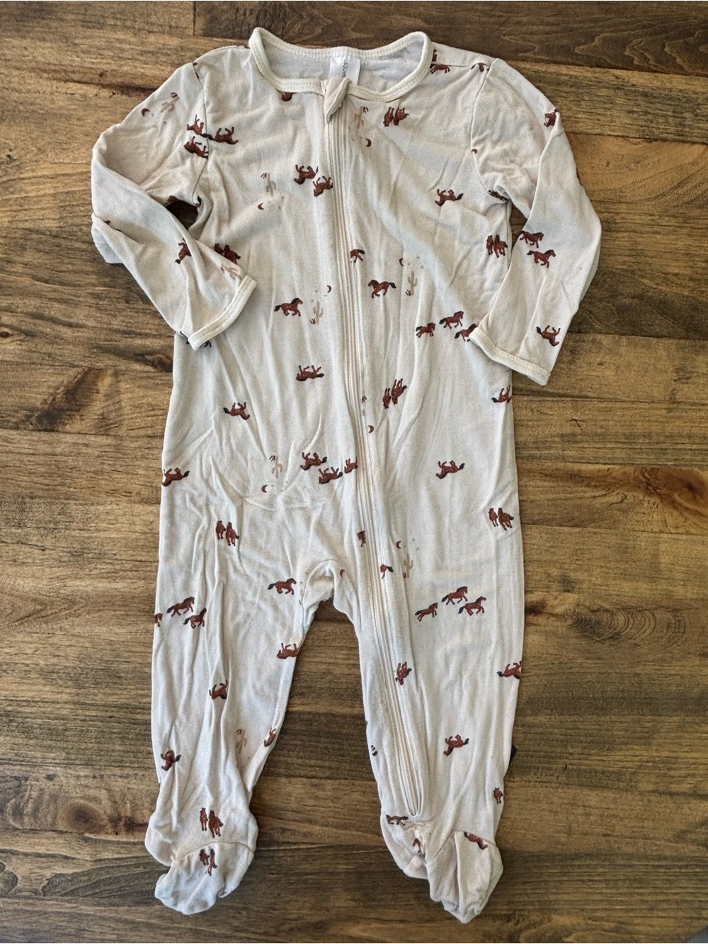 Modern Moments Horse and Cowboy Onesie Footie 6-9 months